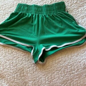 Green Women's Athletic Shorts